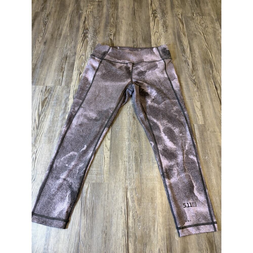 5.11 Tactical Leggings Womens Small Gray Pink Purple Compression Workout Pants